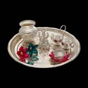  Natural Silver Thali