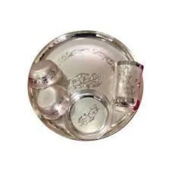 Good Quality Silver Thali