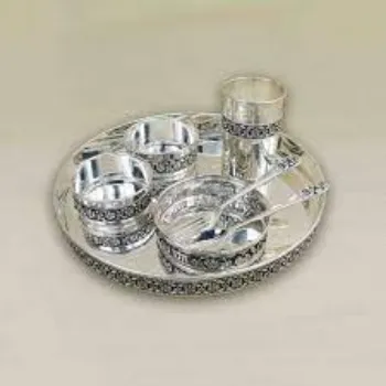 Sai Souriish Enterprises Silver Thali