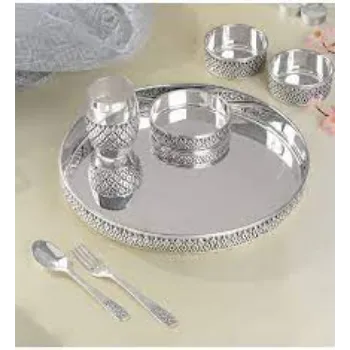 Good Quality Silver Thali