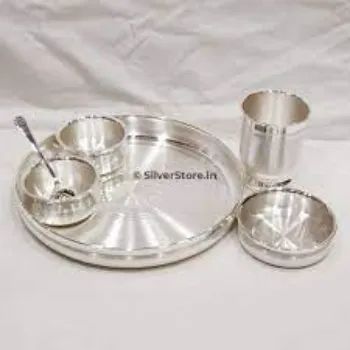 Antique Silver Thali