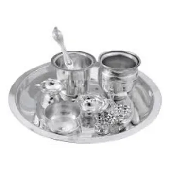 Solid Silver Thali