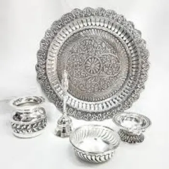 Solid Silver Thali