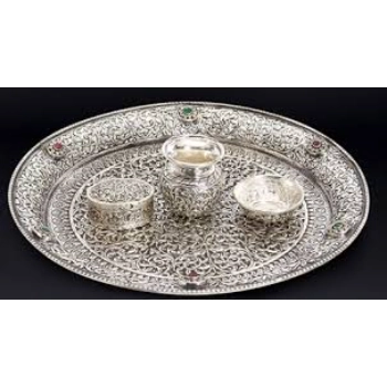 Good Quality Silver Thali
