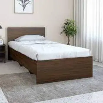 Polished Wooden Single Bed