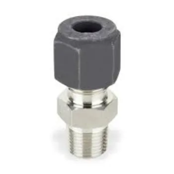 Single Ferrule Hydraulic Fittings Silver  Color 