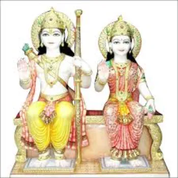 Colofull Sita Ram Statue