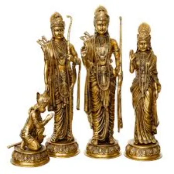  Brass Sita Ram Statue