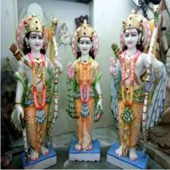 White Marble Sita Ram Statue