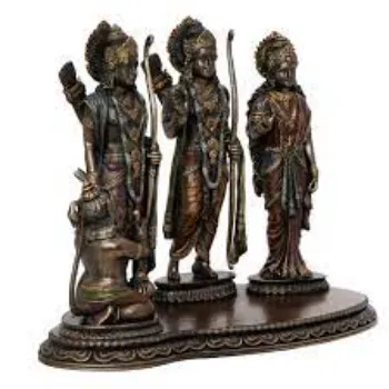  ECraftIndia Ram Laxman Sita and Hanuman Cold Cast Bronze  Statue