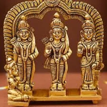 Brass Sita Ram statue