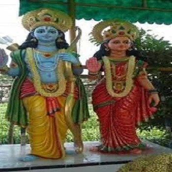 Colorfull Sita Ram Statue
