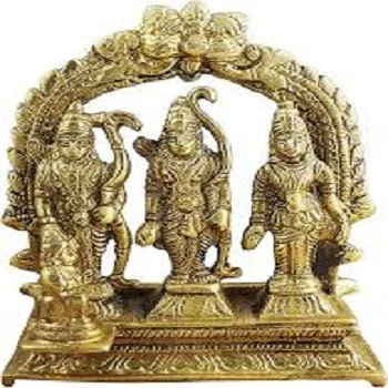 Copper Sita Ram Statue