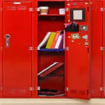 Red, Metal Locker For Schools