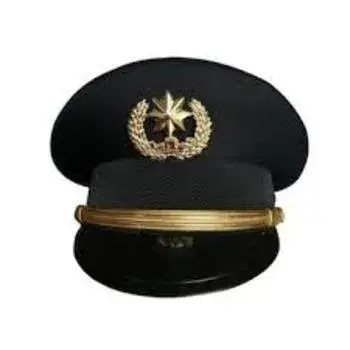 Cotton Black Security Guard Caps