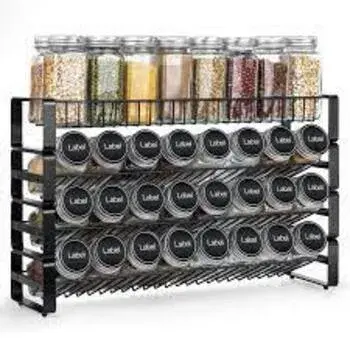 New Black Spice Rack