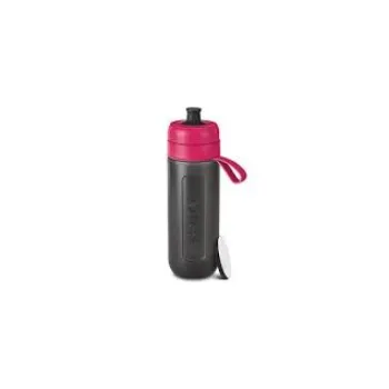 Sports Water Bottle Black  Pink 
