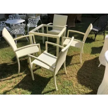 Coated Square Dining Table