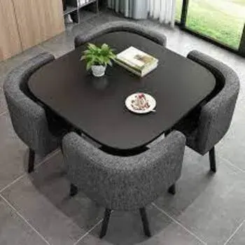 Black Square Dining Table