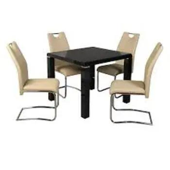 Black Square Dining Table