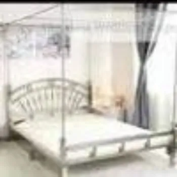 Polished Stainless Steel Bed