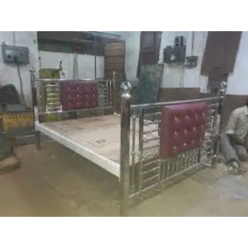 Polished Stainless Steel Bed