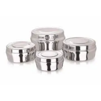 Natural Finishing Stainless Steel Canisters