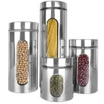 Mudit Stainless Steel Canisters