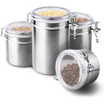  Durable  Stainless Steel Canisters