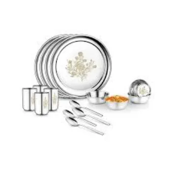 Shiny Finishing Stainless Steel Dinner Set
