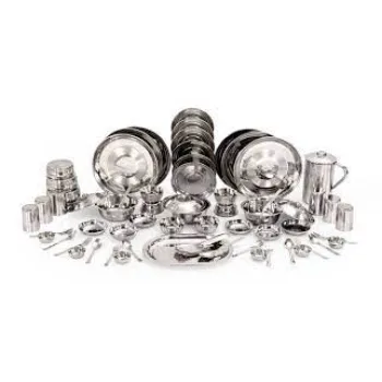 Azam Overseas Stainless Steel Dinner Set