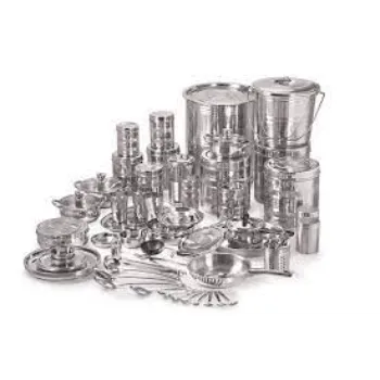 J S Stainless Steel Dinner Set
