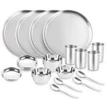 Rising Stainless Steel Dinner Set