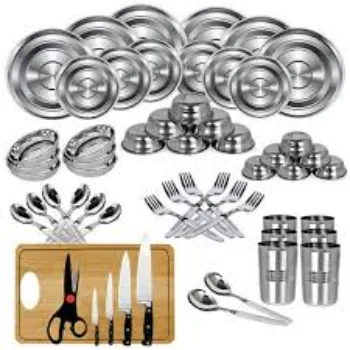 Pooja Stainless Steel Dinner Set