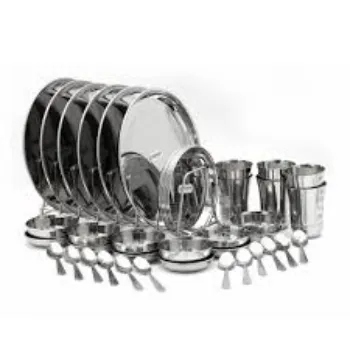 Viren Enterprises Steel Dinner Set