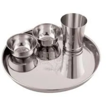 Shiny Finish Stainless Steel Dinner Set