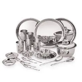 Attractive Stainless Steel Dinner Set