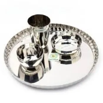 Attractive Look Stainless Steel Dinner Set