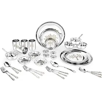 Easy To Carry Stainless Steel Dinner Set