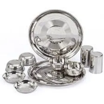  Attractive Look Stainless Steel Dinner Set