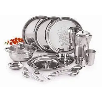 TORA CREATIONS Stainless Steel Dinner Set