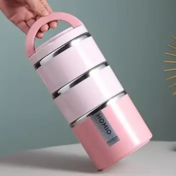 Easy To Carry Stainless Steel Insulated Lunch Box
