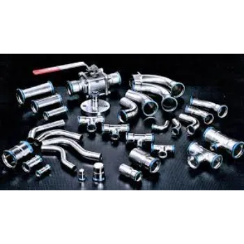 Stainless Steel Pipe Fittings Silver Color 