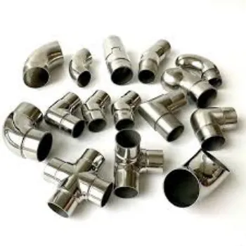 Stainless Steel Pipe Fittings Silver Color 