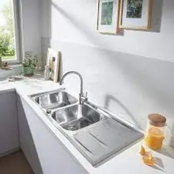 Polished Stainless Steel Kitchen Sink