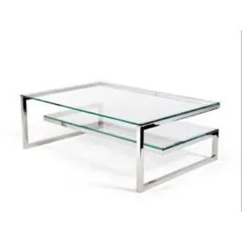 Glass-Stainless Steel Table