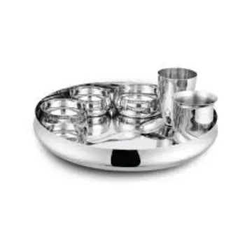OM CAMPHOR PRODUCTS Stainless Steel Thali