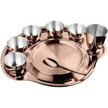 Natural Stainless Steel Thali