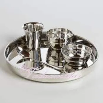 Solid Stainless Steel Thali