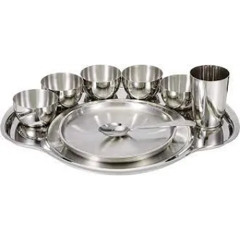 Natural Stainless Steel Thali